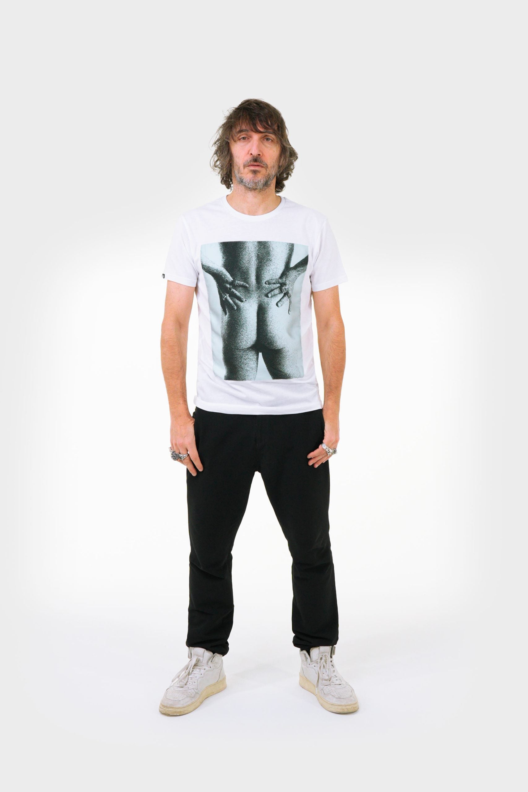 Giuseppe Cruciani Apache Factory C005 CULO T-SHIRT BIANCA